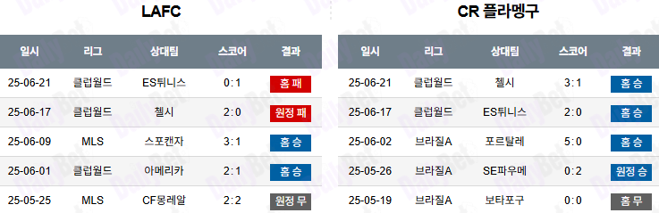 06월 25일 FIFA 클럽 월드컵 LA FC vs 플라멩고